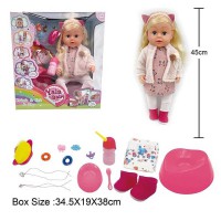 Пупс інтерактивний 45 см плаче сльозами шарнірні суглоби аксесуари BLS024J