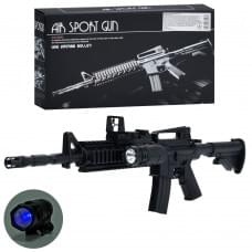 Автомат 62см, пластикові кулі, світло, бат(табл), в кор-ці, 28-15-6см /30/