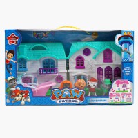 Будиночок героїв Цуценячий патруль, розкладається, рухомі деталі, 4 герої, меблі, слот батарейок неактивний