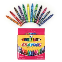 Крейда воскова Crayons, 12 кольорів, 0.9 мм, з етикеткою