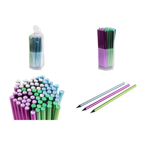 Олівці чорнографітні із чорного дерева, 72 шт., 7002