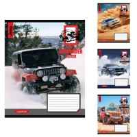 Зошити учнівські 18 аркушів лінія. 1В The offroader, 25 шт. в упаковці