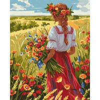 Набір для розпису по номерах У рідних полях, 40x50 см, КНО8448
