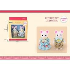 Животные флоксовые Мышки,2 фигурки,в коробке G02