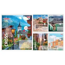 Тетради ученические 96 листов клетка 1B Crossroads, 5 шт. в упаковке