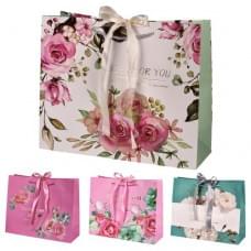 Пакет подарунковий паперовий S "Best wishes" 23*17*10см R98511-S, ціна за 6 шт. /720/
