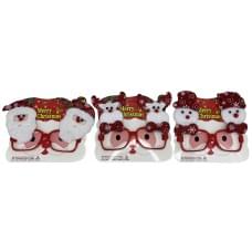 Окуляри новорічні "Д.Мороз, Сніговик, Олень" 3в.(40*12)
