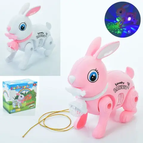 Музична іграшка заєць ходить музика підсвічування (в асортименті) 707-2