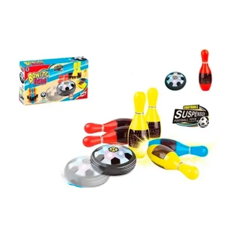 Набір для боулінгу, кеглі 6 шт. 25.5 см, аером’яч 14 см, звук, світло, на батарейках