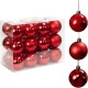 Набір кульок 24 шт D6 см Червоний ZWH1185 (123529)