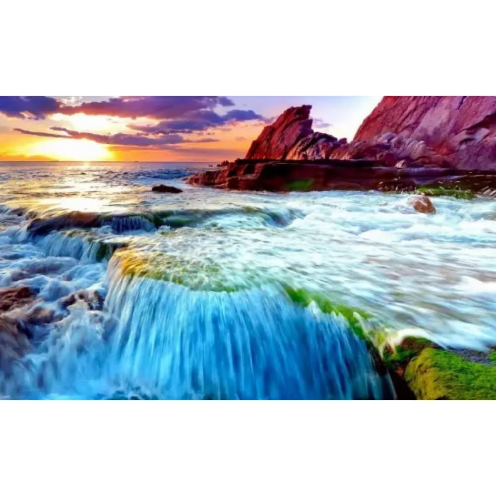 Алмазна мозаїка за номерами 40*50 "Океан" карт уп. (полотно на рамі)