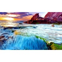 Алмазна мозаїка на підрамнику Океан 40×50 см 71446_BGLE