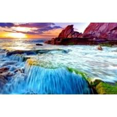 Алмазна мозаїка за номерами 40*50 "Океан" карт уп. (полотно на рамі)