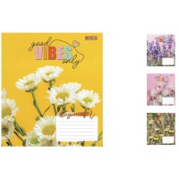 Зошити учнівські 36 аркушів лінія. 1В Vibes, зошит дя записів 15 шт. в упаковці