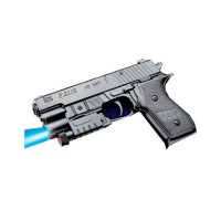 Пістолет 18 см пластикові кулі лазер світло інший дизайн K2118-G+