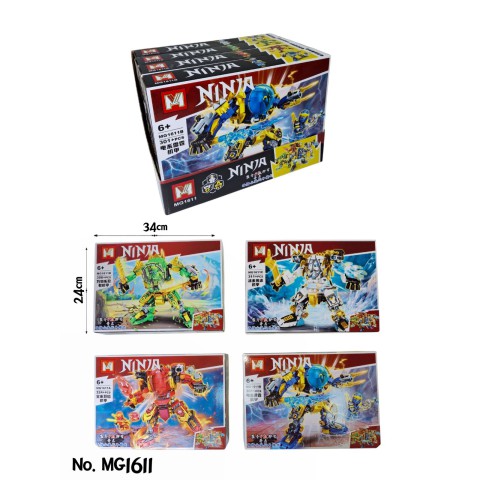 Конструктор NINJA, MG1611, 301-324 деталі, (В асортименті)