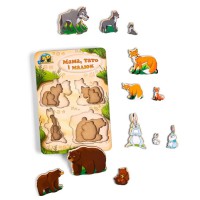 Вкладки Більше або менше Родина лісові тварини Ubee ПСД078