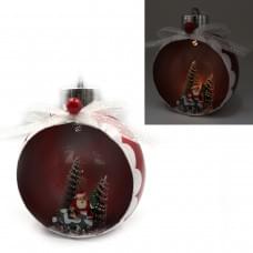 Елочный шар LED 3D фигура "New year" 11х9х6,5см 0019KKP