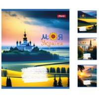 Зошити учнівські 60 аркушів клітинка 1В Моя Україна, 10 шт. в упаковці