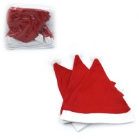 Ковпак новорічний червоний бархат 28×38 см 1410_DSCN