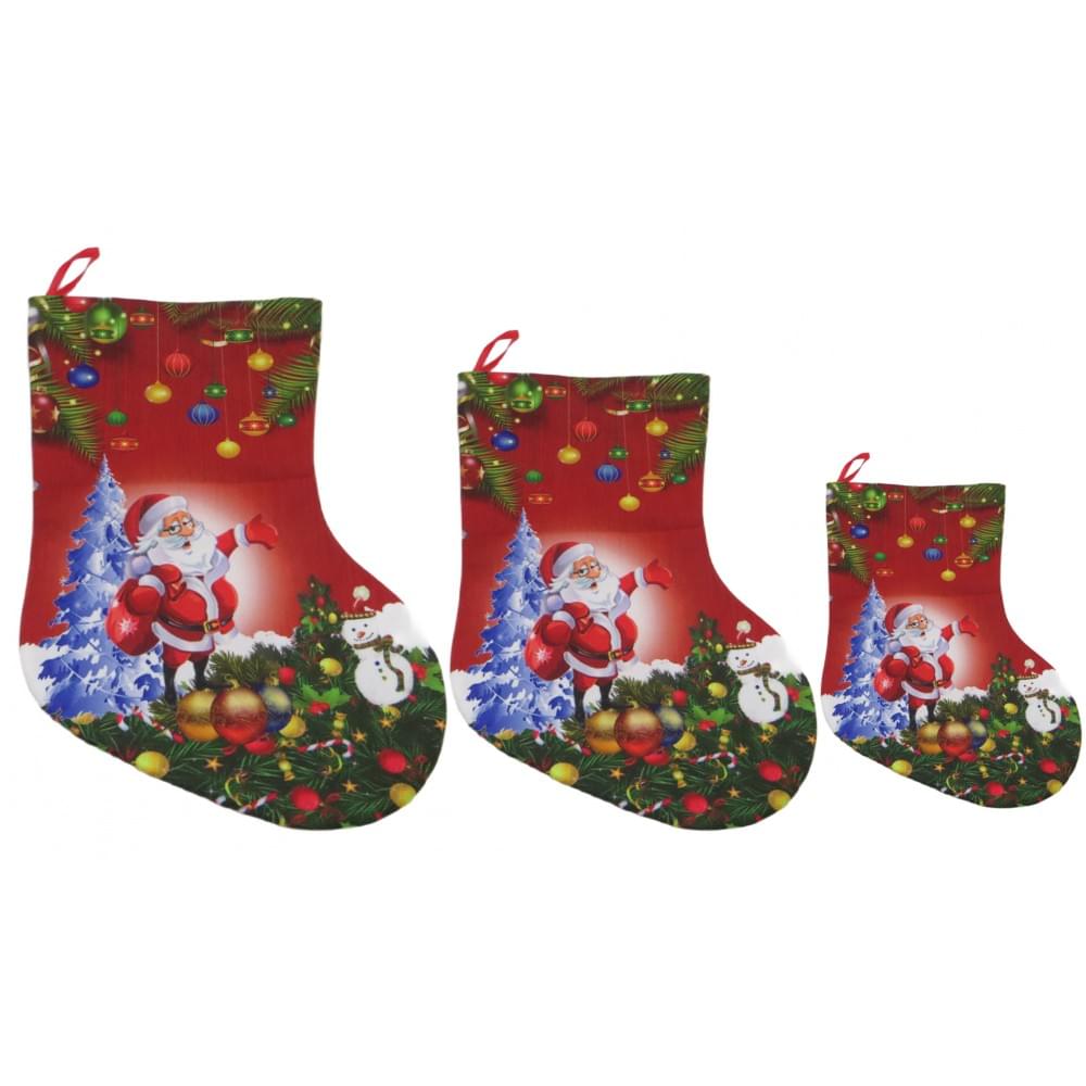 Шкарпетка для подарунків "НР принт-Д.Мороз" 46*29 см (30*12)