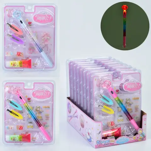 Набір для творчості, прикраси, заколки, наліпки, клей