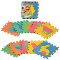 Килимок Мозаїка EVA, фігурки тварин, 10 деталей, 29x29x8 см, M2738