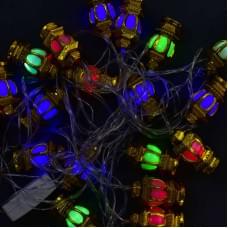Гірлянда світлодіодна 20 лампочок, 5 метрів, мультиколор, від мережі 220 В, у п/е /100/