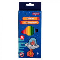 Олівці кольорові 1 Вересня Space, 12 кольорів