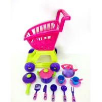 Телега з набором посуду, 36-005