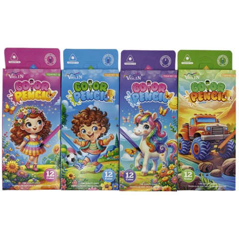 Олівці пластикові, 12 кольорів, 241107-12 (В асортименті)