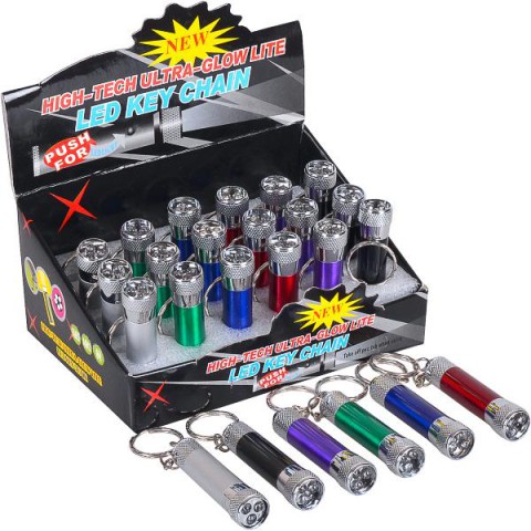 Брелок-ліхтарик LED 3 лампочки 518-3