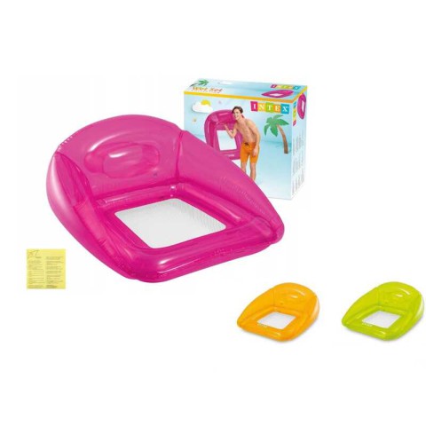 Прозоре надувне крісло Intex, 104x102 см (В асортименті)