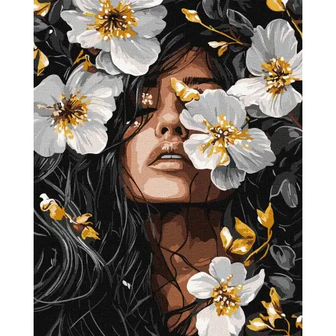 Набір для розпису по номерах Пелюсткова музика, 40x50 см