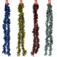 Дощик новорічний кольоровий 2 м діаметр 9 см набір 10 шт 6279-13(123423)