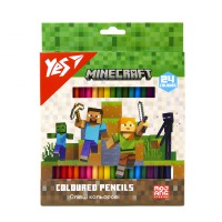 Олівці кольорові Yes Minecraft, 24 кольори
