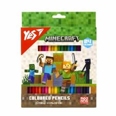 Олівці кольорові Yes 24 кол. "Minecraft"