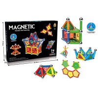 Конструктор магнітний 74 деталі 6 типів