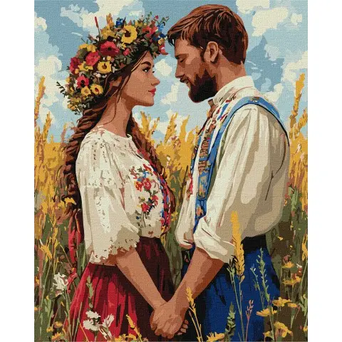 Картина за номерами Незламні та нерозлучні Ideyka 40×50 см КНО8667