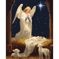 Набір для розпису по номерах Під захистом янгола, 40x50 см, КНО8368