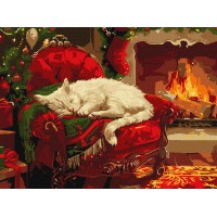 Набір для розпису по номерах Святковий затишок, 30x40 см