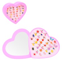 Каблучка метал серце 36 шт FG240408088A