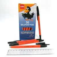 Ручка кулькова Korvina, чорна, 50 шт., 51-CORVBL