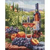 Алмазна мозаїка Фруктове вино Ideyka 40×50 см AMO8092