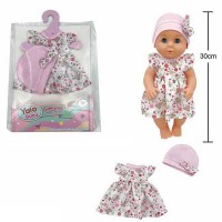 Одяг для пупса 30-35 см сукня шапочка YLC330Q