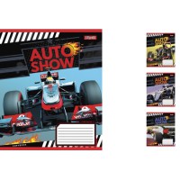 Зошити учнівські 24 аркуша лінія. 1В Auto show, 20 шт. в упаковці