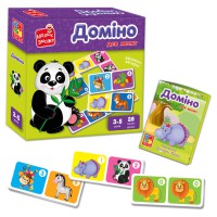 Гра дитяча розвиваюча Vladi Toys Доміно Зоопарк, VT2100-07