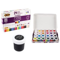 Фарби гуашеві Classic, 24 кольори, 20 мл, картонна коробка, Kids Line
