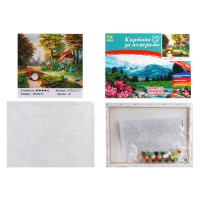 Набір для розпису по номерах Лісова хатинка, TK Group, 40x30 см, 32127