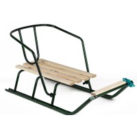 Санки дитячі з відкидною спинкою зелені АРТ.1 ЗЕЛ